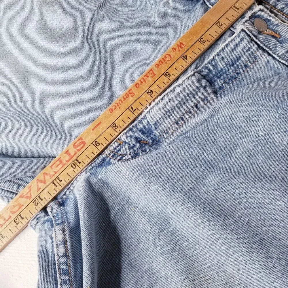 Vtg Levi's 550 Relaxed Fit Denim Jeans 36 X 31 Faded Light Wash Men's Distressed
